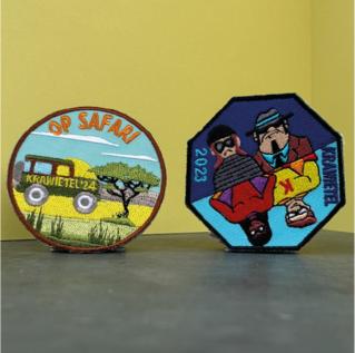 Badges speelplein krawietel Lede
