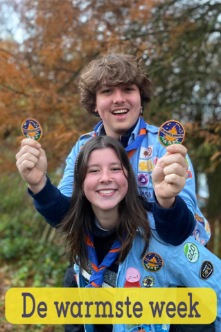 Badges voor de warmste week