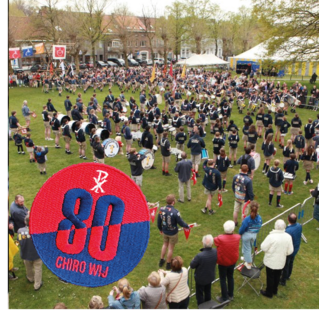 Jubileumbadge 80 jaar Chiro wij