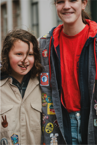 Badges op jeugduniformen