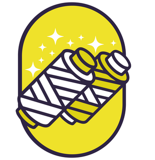 Badge optie metaaldraad goud en zilver