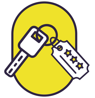 Badge optie sleutelhanger