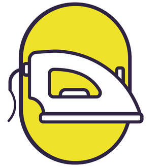 Badge optie opstrijkbare thermische lijmlaag 
