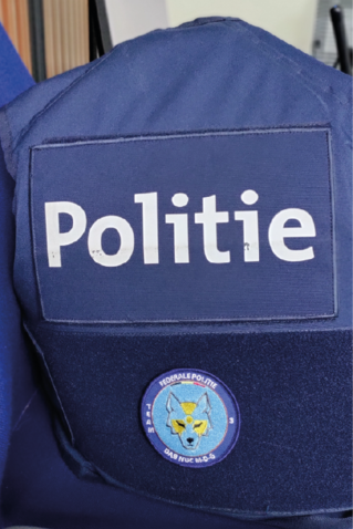 Politiebadge met velcro