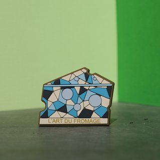 Rubber PVC pin l'art du fromage