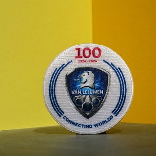 Geborduurde badges met sublimatie voor event of jubileum