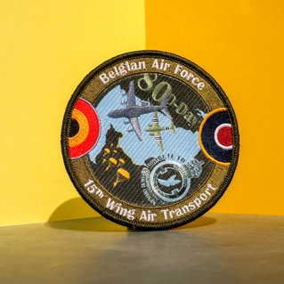 Geborduurde badges met sublimatie defensie 
