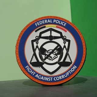 Rubber PVC badges federale politie