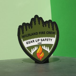 Rubber PVC badges fire crew