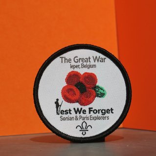 Geweven badges the Great War Ieper