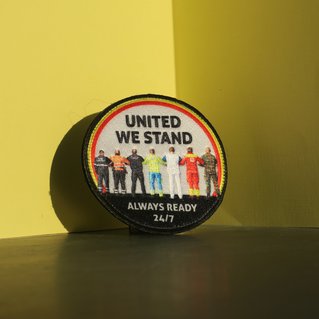 Gesublimeerd badge hulpdiensten - met velcro 