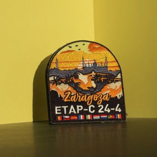 Militaire badge met velcro 