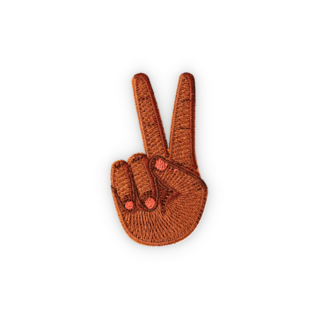 Geborduurde badge peace