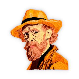 Geborduurde badge Van Gogh