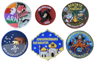 Geborduurde badges voor scoutsbadges voorbeelden