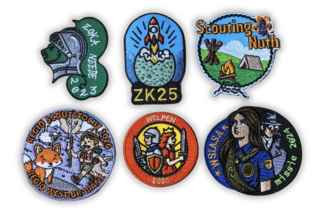 Scouting zomerkamp geborduurde badges iBadge