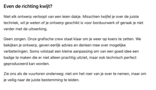 even de richting kwijt