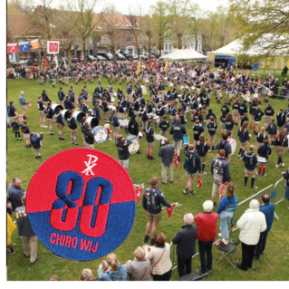 Jubileumbadge 80 jaar Chiro wij