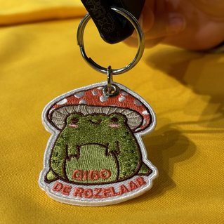 Badge optie sleutelhanger