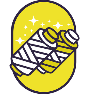 Badge optie metaaldraad goud en zilver