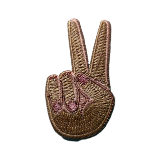 iBadge geborduurde patch peace 