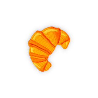 Geborduurde badge croissant