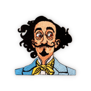 Geborduurde badge Salvador Dali