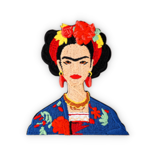 Geborduurde badge Frida Kahlo