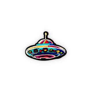 Geborduurde badge UFO