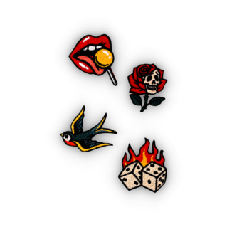 Rock and roll medium set