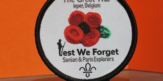 Geweven badges the Great War Ieper
