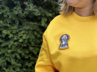 Geborduurde badge met sublimatie van iBadge