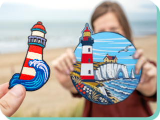 Grootte van de badges